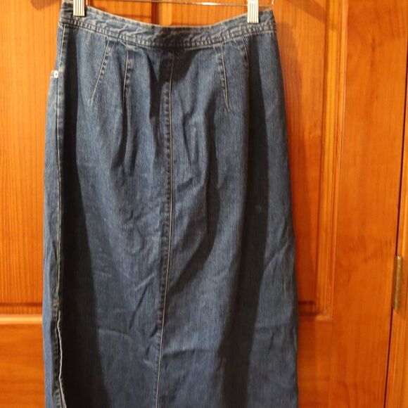 Loft Jeans Vintage Denim Maxi Skirt – Iconic 90s Y2K – Size 4 - Picture 5 of 11